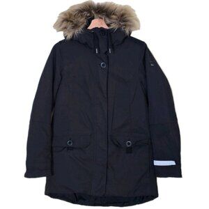 Helly Hansen Svalbard 2 Parka Women M Black Insulated Primaloft Hood Zip Pockets